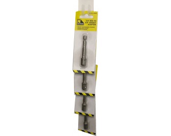 Clip strip of 1/4in Hex To 3/8in Socket Adapter